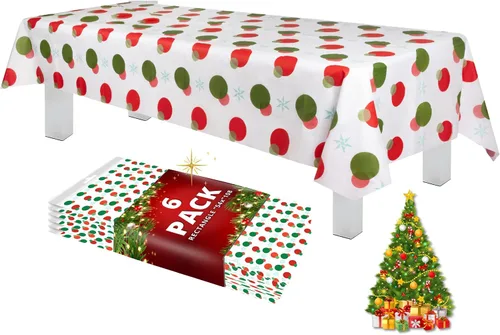 Vista 23 de Grandipity Mantel de plástico desechable de calidad prémium para fiestas con temática de globos de cumpleaños, 1 paquete, 54 x 108 pulgadas, mantel