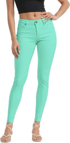 Vista 14 de Hybrid & Company Women's Stretch Denim Jeans Aguamarina