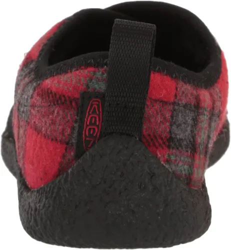 Vista 3 de KEEN Pantuflas casuales Howser Wrap para mujer, negro, rojo, cuadros (Red PlaidBlack)