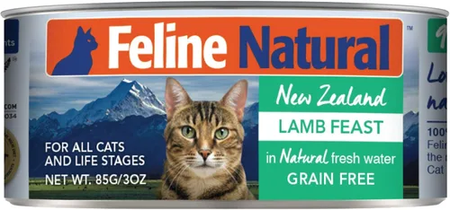 Vista 13 de Feline Natural New Zealand Comida Enlatada para Gatos Alimento Húmedo, Alto en Carne, Bajo en Carbohidratos y Sin Granos Comida Húmeda para Gatos