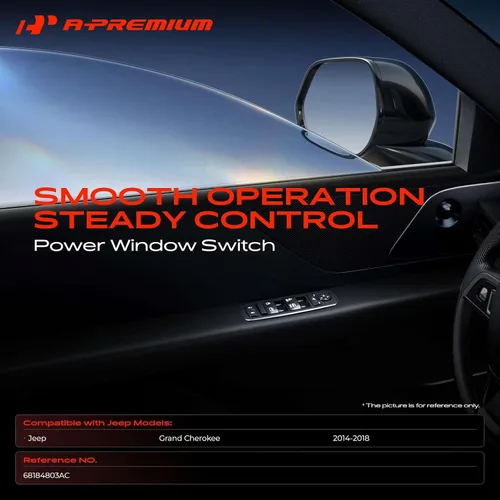Vista 2 de A-Premium Interruptor de elevalunas eléctrico delantero izquierdo del lado