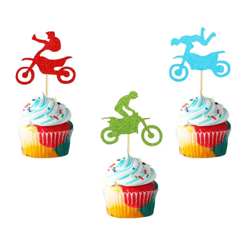 Vista 10 de 1 adorno para pastel de cumpleaños, decoración de pastel de fiesta de cumpleaños, decoración de pastel con temática deportiva Bicicleta