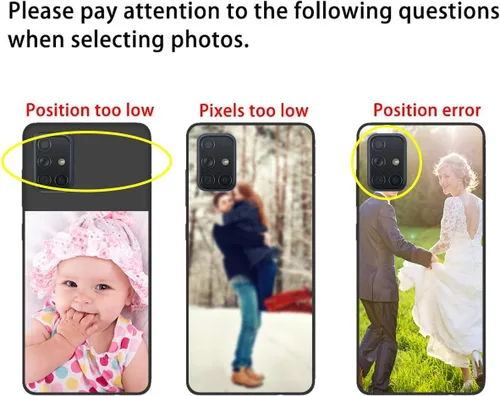 Vista 7 de Styletify Funda personalizada para Galaxy A54 5G, funda protectora a prueba de caídas de TPU mate a cuadros negros