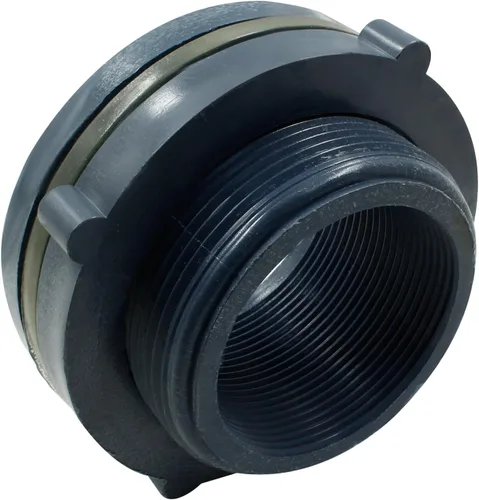 Vista 16 de 2 piezas Accesorio de Mamparo de PVC NPT1, Conector de Tanque de Agua de Plástico de 1 Pulgada Roscado Pasante, Accesorios de Tubería Pasante