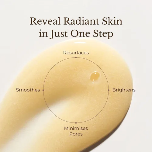 Vista 2 de JUARA Radiance Enzyme Scrub - Exfoliante facial con enzimas de manzana y cuentas de bambú - Exfoliante facial iluminador minimiza los poros