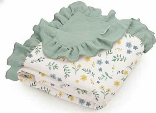 Vista 22 de meowcards Mantas de muselina para envolver al bebé, esenciales unisex para bebés niños y niñas, tamaño grande 47 x 47 pulgadas, mantas de recepción