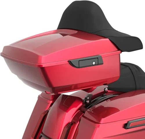Vista 49 de Moto Onfire King Tour - Maletero con almohadilla de respaldo para Harley Touring 1997+ (Barracuda Silver)