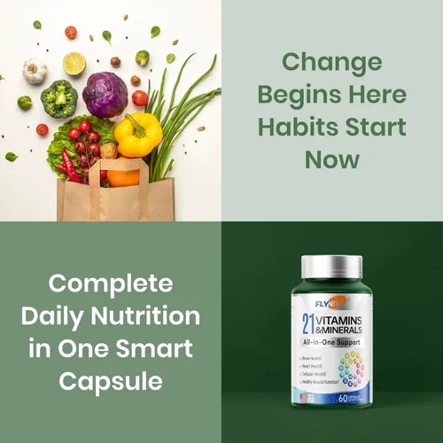 Vista 2 de Multivitamínico para mujeres y hombres - Multivitamínico para hombres y mujeres para el apoyo a la salud de los huesos, la piel y el sistema