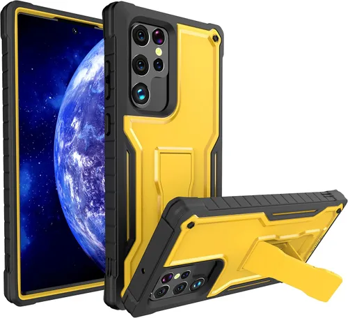 Vista 14 de Funda para Samsung Galaxy S22 5G (solo no es compatible con Plus o Ultra), funda de protección de grado militar con protector de pantalla HD y Negro