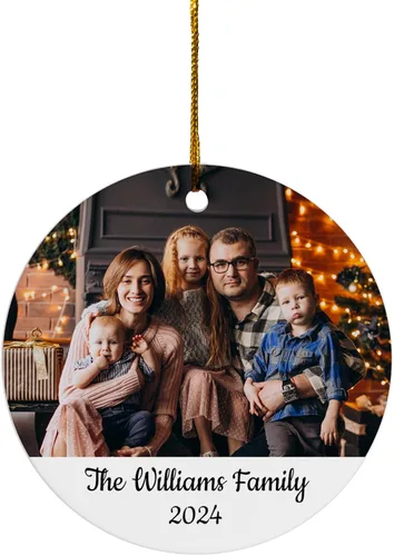 Vista 9 de FLOCHIL Adorno personalizado para la primera Navidad del bebé con nombre de foto, adorno personalizado para la primera Navidad, regalos para bebés