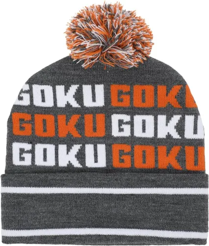 Vista 4 de Dragon Ball Z Goku - Juego de gorro y guantes juveniles, Gris