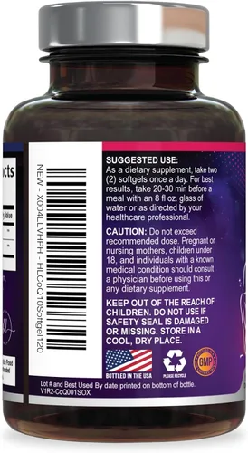Vista 8 de Coenzima Q10 200 mg por porción Suplemento – Ultra alta absorción, antioxidante para la salud del corazón y apoyo a la producción de energía – CoQ10