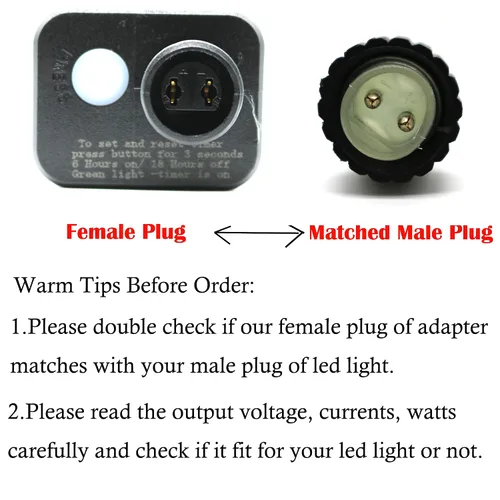 Vista 6 de Transformador LED de 8 modos de luz LED de 12 V, fuente de alimentación de clase 2, transformador de bajo voltaje, adaptador de enchufe de EE. UU.
