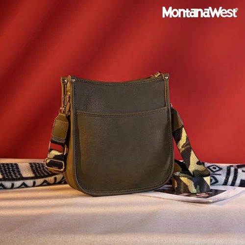 Vista 2 de Montana West Bolsos cruzados para mujer, diseño de moda, con correa ajustable para guitarra
