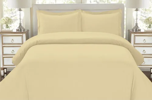 Vista 11 de LINEN HOUSE Hotel Collection Bedding's 550 hilos 100% algodón egipcio individual damasco sólido 3 piezas