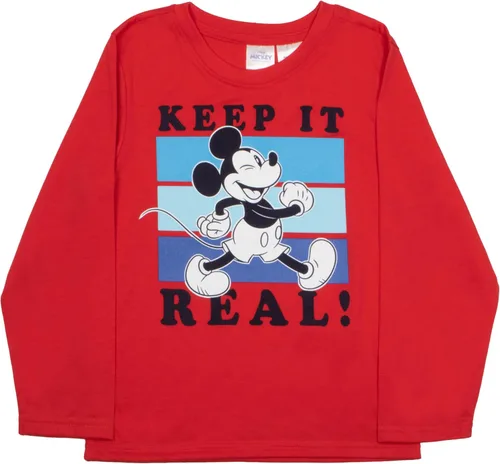 Vista 3 de Disney Mickey Mouse - Conjunto de 3 piezas para niños, camiseta de manga corta, camiseta de manga larga y pantalones deportivos, paquete de 3