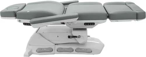 Vista 6 de SKINACT Venice Electric Medical Spa Silla/mesa de tratamiento con giratorio (gris)