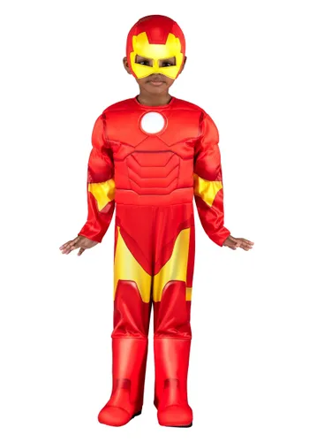 Vista 3 de Disfraz Deluxe de Iron Man para Niños Pequeños Multicolor