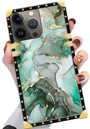 Vista 102 de Funda compatible con iPhone X/Xs, TPU suave de lujo y parte trasera de policarbonato duro para niñas y mujeres, funda protectora a prueba de golpes