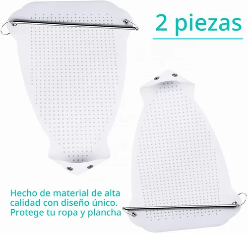 Vista 2 de FQTANJU 2 piezas de funda para zapatos de planchado, accesorios de planchado, suela de hierro, herramienta de asistente de hierro eléctrico