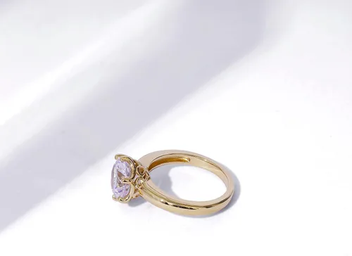 Vista 5 de Tienda Essentials Sterling Silver Solitaire Ring set with Round Infinite Elements Cubic Zirconia (previously Tienda Collection)