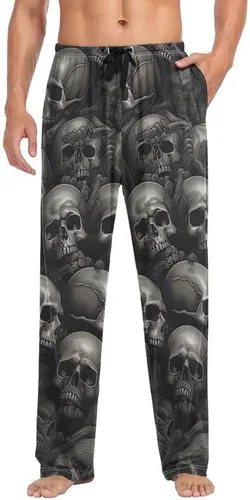 Vista 6 de ODAWA Sky of Universe - Pantalones de pijama para hombre con dos bolsillos