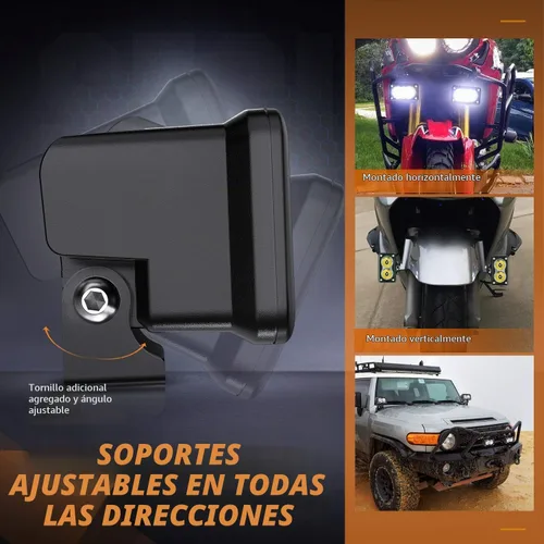 Vista 6 de Nilight 2 cápsulas LED de motocicleta de 3 pulgadas, 1300 lúmenes, luz de conducción EMC integrada, súper foco antiniebla todoterreno, luz auxiliar
