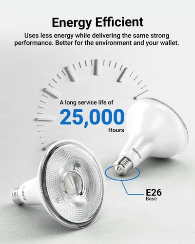 Vista 7 de Sunco - Paquete de 6 focos LED para exteriores, impermeables, PAR38 del anochecer al amanecer, 1250 LM, equivalente a 120 W 15 W, exterior