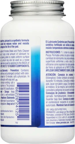 Vista 3 de Permatex 24125 Lubricante de cerámica para piezas de freno extremo, 8 onzas, paquete de 1 Lubricante de piezas de freno extremo de cerámica
