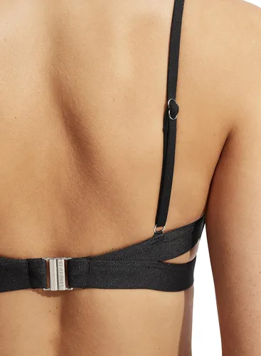 Vista 4 de Seafolly Traje de baño Active Hybrid Bralette para mujer con detalle central de ojo de cerradura