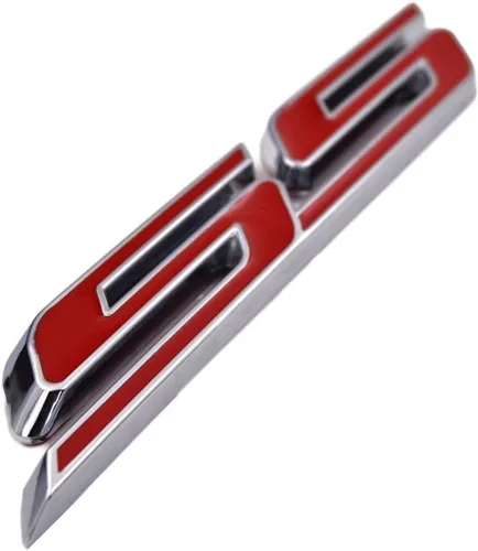 Vista 10 de Calcomanía de placa de emblema preadhesivo SS grande de 5.5 pulgadas para Chevrolet Camaro Impala Cobalt Holden Rejilla Parachoques Guardabarros
