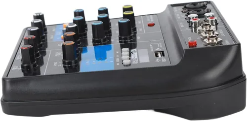 Vista 2 de Alomejor Mezclador de audio Consola mezcladora de DJ de 4 canales profesional con interfaz USB y equipo de escenario de efectos integrados