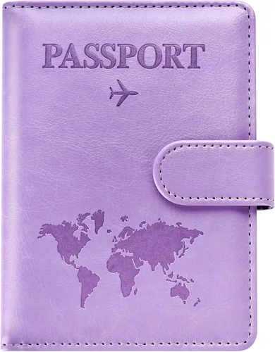 Vista 20 de Combo de tarjetero para pasaporte y vacuna, soporte para pasaporte con ranura para tarjeta de vacuna, cartera para pasaporte, funda para pasaporte