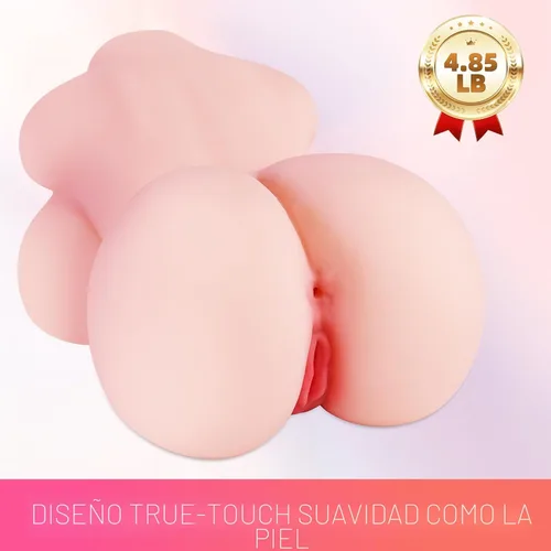 Vista 2 de Masturbador masculino realista con pechos grandes y trasero grande, vagina anal realista multicanal, estimulación de textura interna intensa
