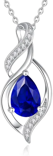 Vista 15 de FANCIME Collar de piedra natal para mujer, regalo de cumpleaños para ella 10 - Ópalo