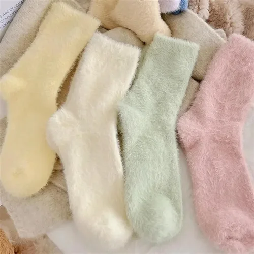 Vista 3 de TRENIS Cute Sleeping Socks Autumn Winter Thickened Super Soft Mid-tube Socks