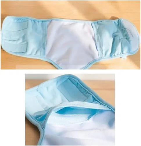 Vista 3 de Pañal divertido para perros y cachorros para razas pequeñas (negro, S - cintura de 8 a 10 pulgadas)