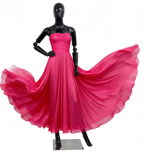 Vista 2 de Maniquí femenino negro brillante de 70 pulgadas con brazos ajustables, forma de vestido de cuerpo completo con base de metal para exhibición
