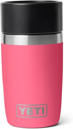 Vista 40 de YETI Rambler - Botella de viaje de 8 onzas, acero inoxidable, aislada al vacío con tapa a prueba de fugas, color negro