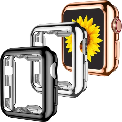 Vista 9 de GEAK - Juego de 3 fundas protectoras TPU compatibles con Apple Watch Series 11 10, protector de pantalla de 1.65 pulgadas, funda protectora completa
