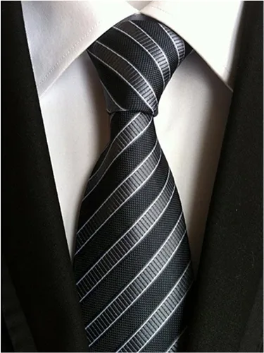 Vista 9 de Lot - 10 corbatas para hombre, 100% seda, tejido delgado, jacquard, corbatas clásicas