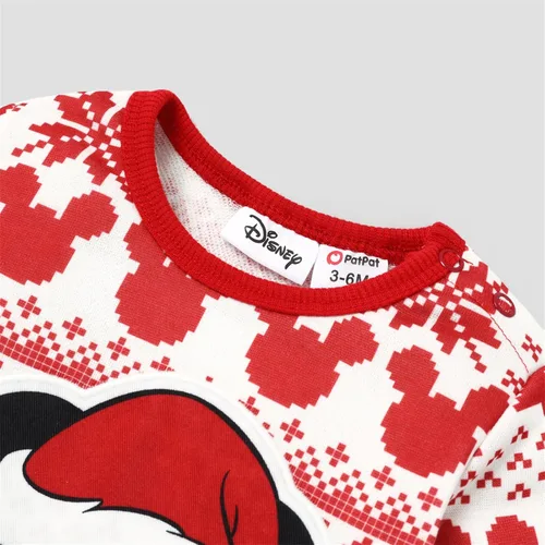 Vista 3 de Conjuntos familiares de Disney a juego para parejas, chaqueta de manga larga, sudadera Mommy and Me Minnie, color negro y rojo