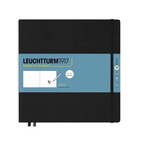 Vista 12 de Leuchtturm1917 - Medium A5 Hardcover Sketchbook (Black) - 112 Pages of 150g/m² Paper Negro