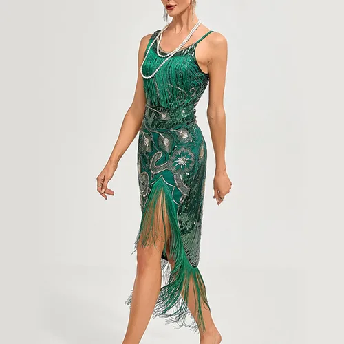 Vista 4 de New Years Eve. Women's Dresses Party Sexy Dress Fashion Solid Sequin Fringe Dress Cocktail Dresses for Women 2023