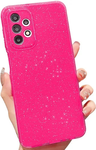 Vista 51 de MINSCOSE Funda compatible con Samsung Galaxy A14 5G, bonita funda delgada con purpurina fina, a prueba de golpes, de TPU para mujeres y niñas