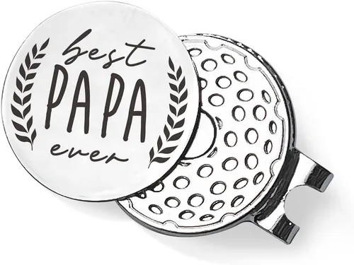 Vista 6 de QVUXZ Papa Dad Golf Ball Marker Gifts, Dad Grandpa Golfing Gifts from Daughter Son Kids, Golf Birthday Fathers Day for Dad Grandpa, Grandpa Dad