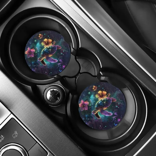 Vista 34 de AFPANQZ 250 Years Print Car Coasters for Cup Holders Absorbent Car Accessories 2.8" Car Cup Holder for Women 2 Pack