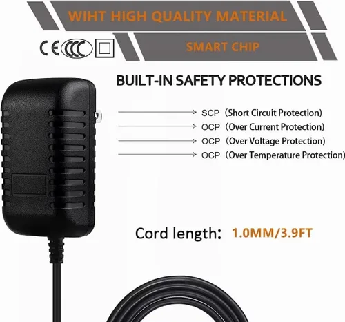 Vista 3 de Adaptador AC/DC compatible con Troy-Bilt 12AGA26G011 12AE449E211 Fuente de alimentación para cortacésped