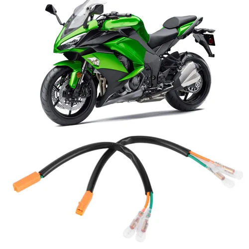 Vista 3 de Acouto Para Adaptadores de cableado de giro XF220102 Motocicleta Turn Plug Convertidor Piezas de Reemplazo para Z125 Z250 Z300 Z650 Z900