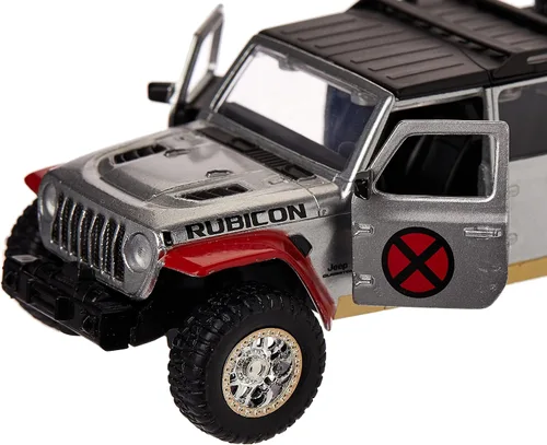 Vista 5 de Jada Toys 253223012, Marvel X Men Jeep Gladiator con figura Colossus, Marvel X Men Jeep Metal Gladiator con rueda libre, puertas abiertas